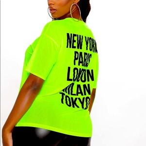 Fashion Nova mesh shirt.